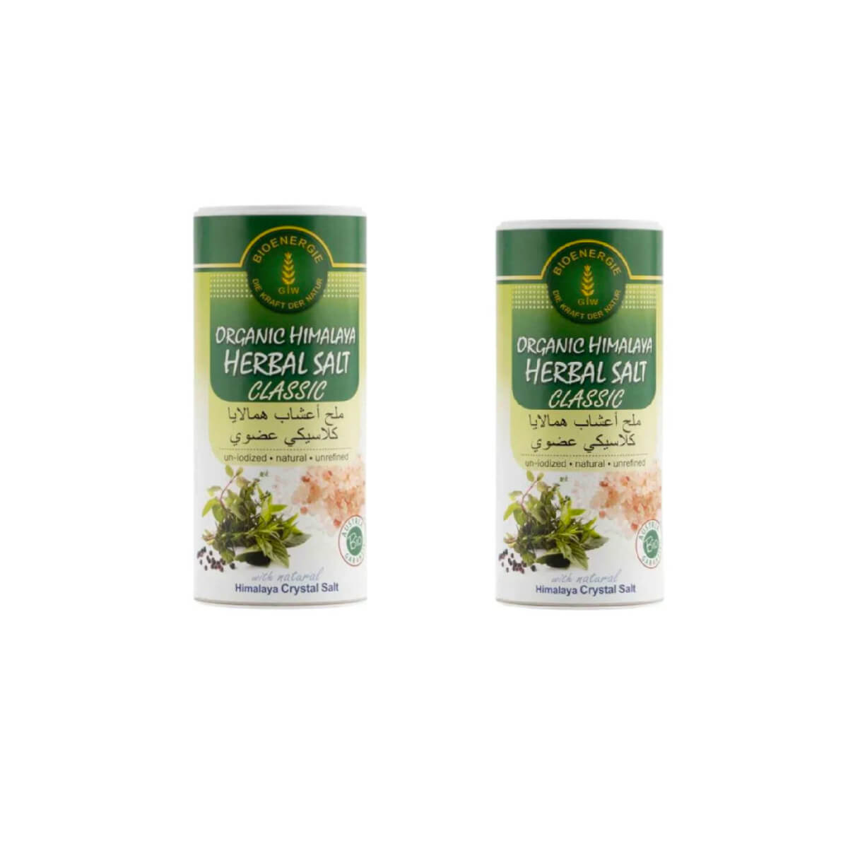 Organic Himalayan Herb Salt Classic 170gx2 Shaker 1 + 1 Free.