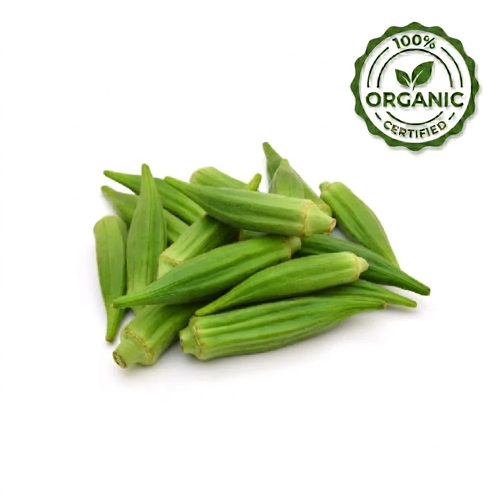 Okra Green Organic Uae 250g-300g Pack