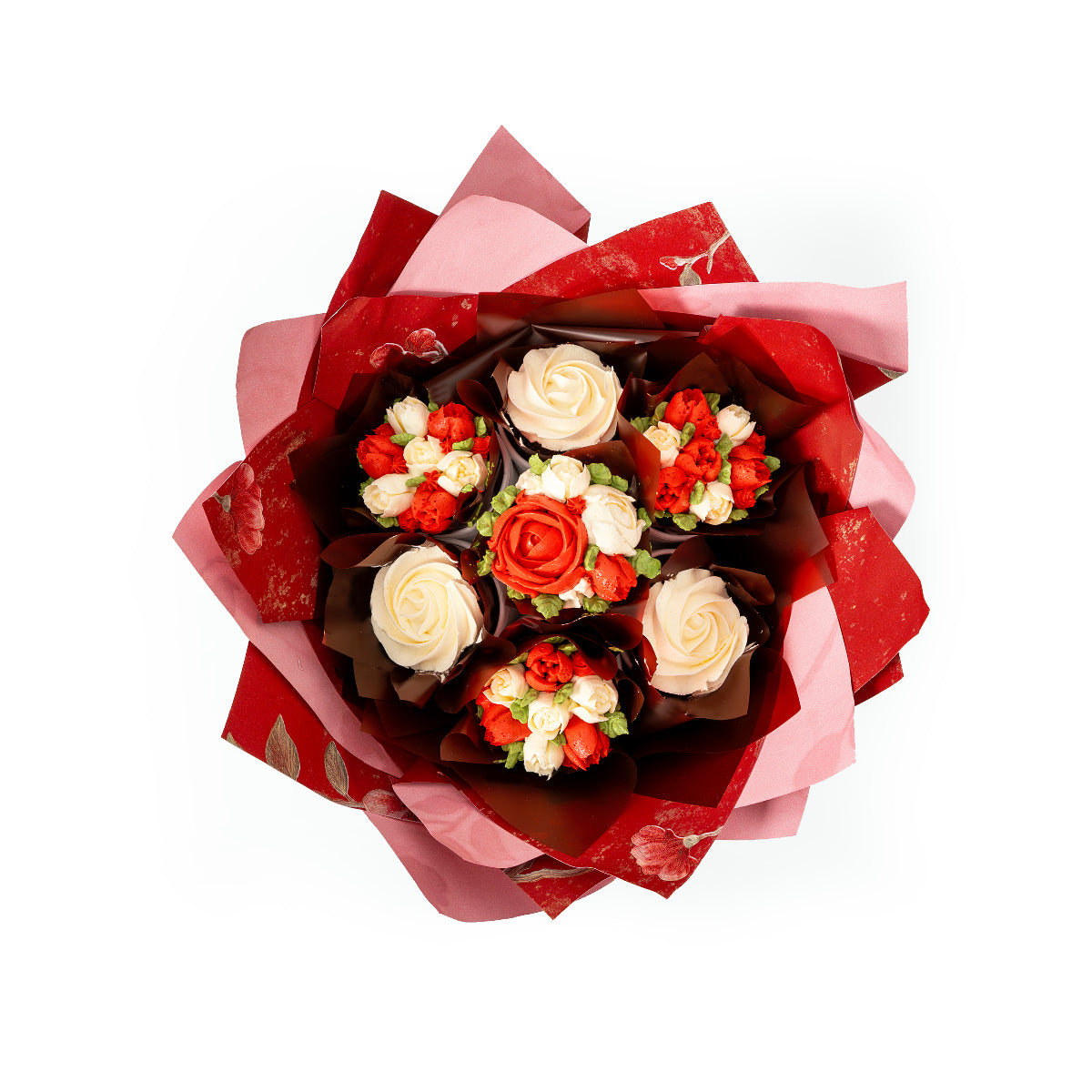 Cupcake Blossoms Red