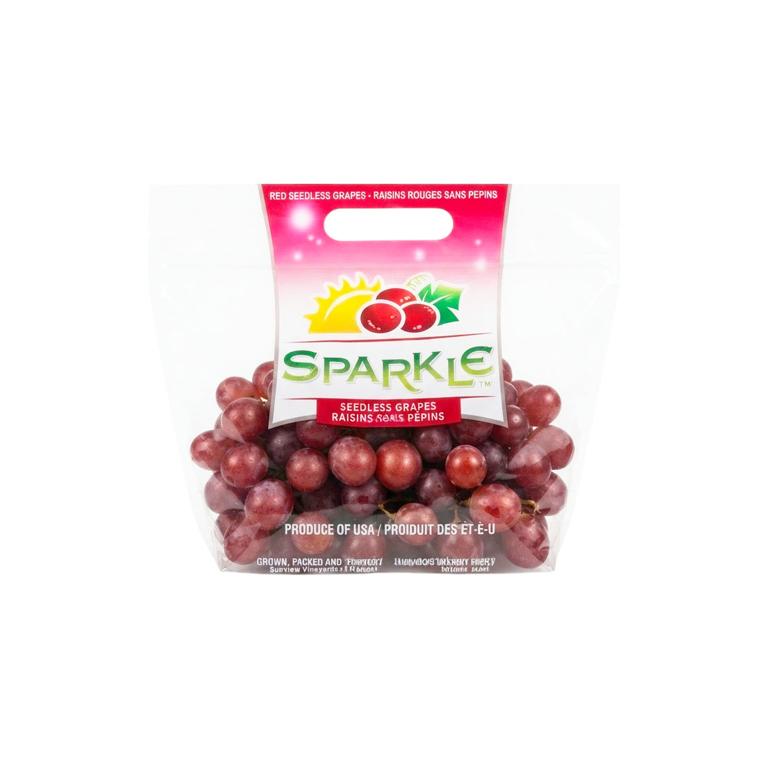 Grapes Red Sparkle Seedless USA 500g/1KG