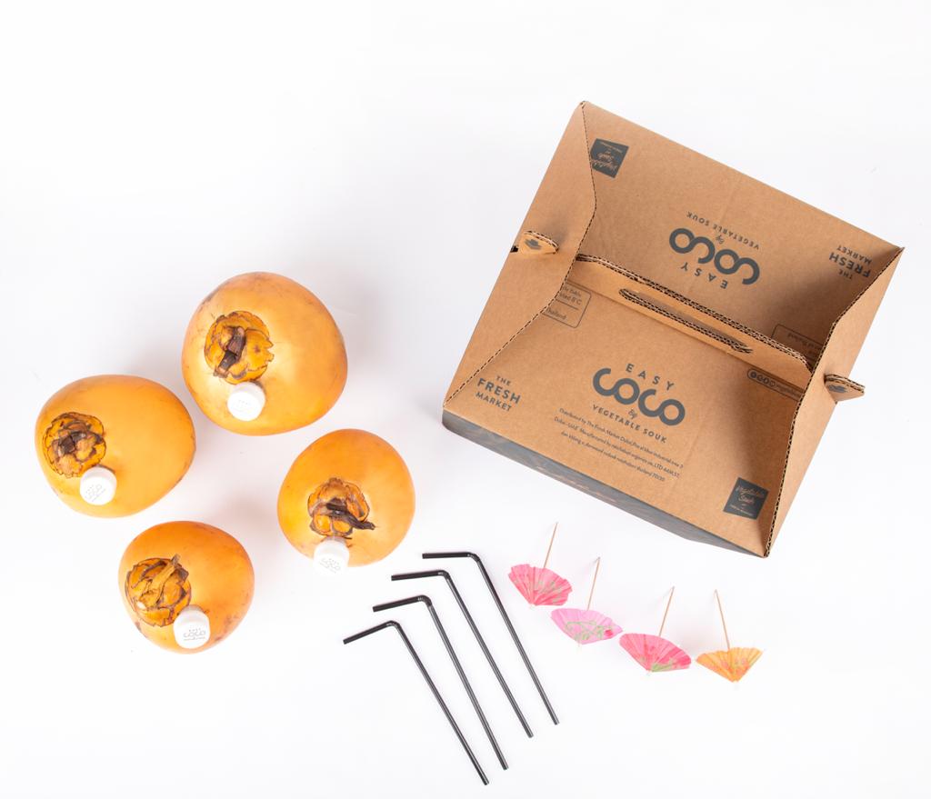 Easy Coco Tender Coconut Srilankan Hamper 4S Sri Lanka 4 Piece Box