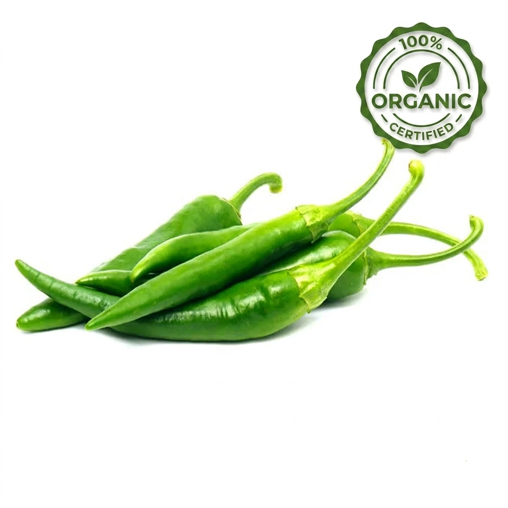 Chili Green Organic Uae 250g Pack