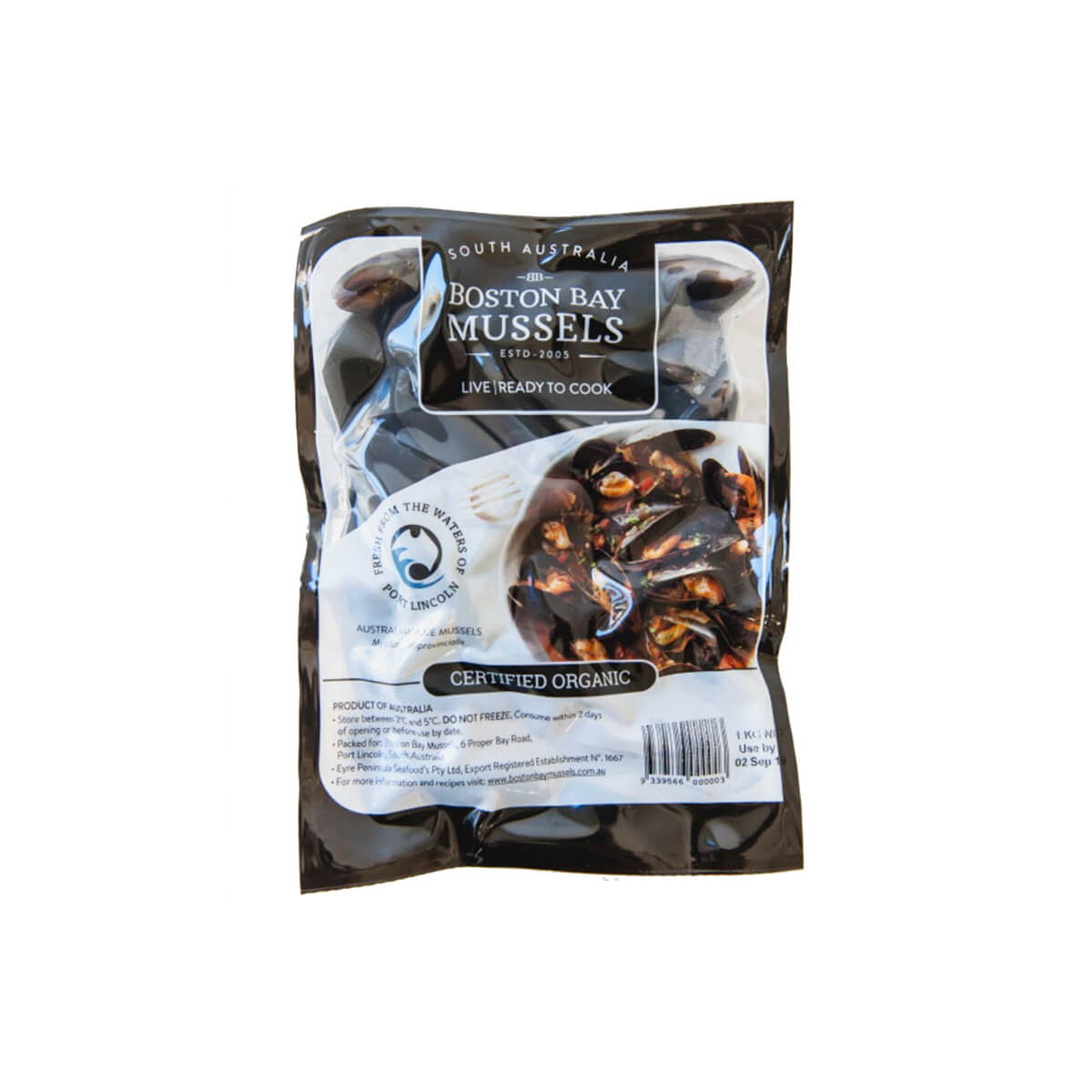 Organic Live Australian Blue Mussel Australia 1 Kg Pack