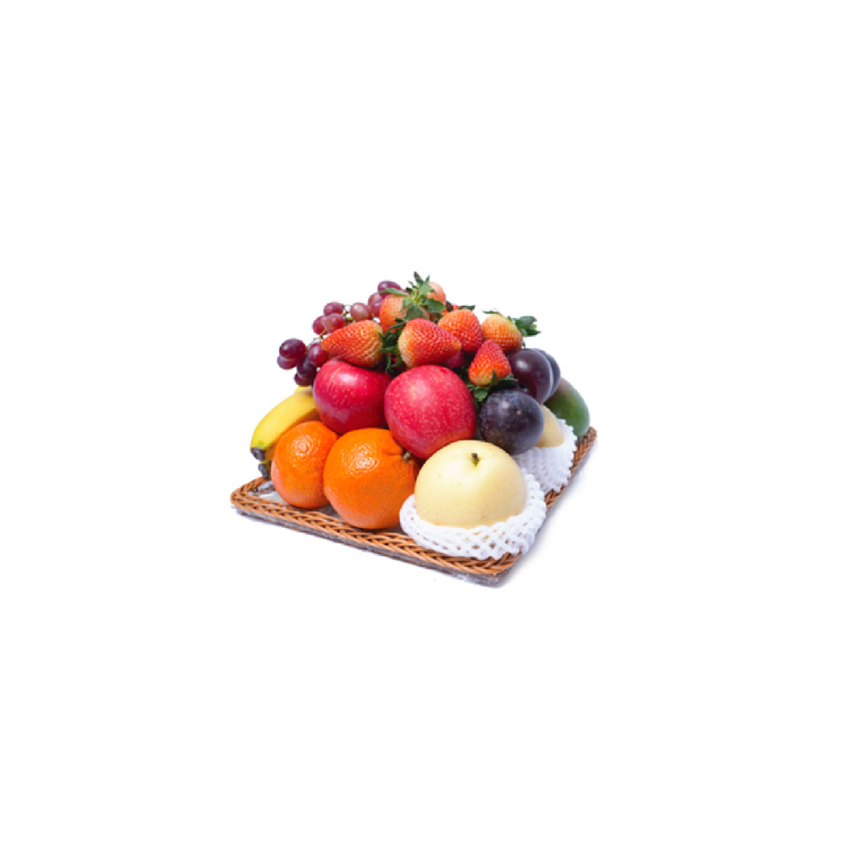 Heritage Fruit Hamper Small Size : 26.5 cm x 26.5 cm Approx weight : 4 kg